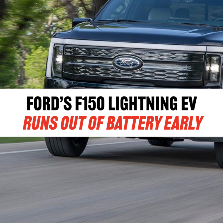 Ford’s F150 Lightning EV Runs Out Of Battery Early