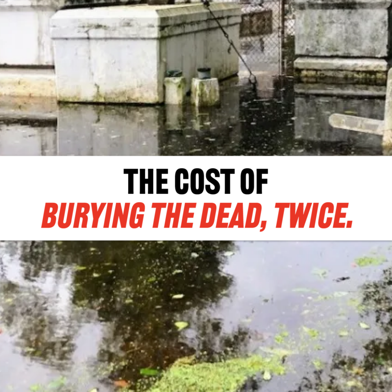 The Cost Of Burying The Dead, Twice.