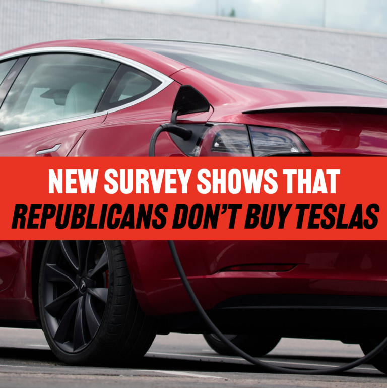 Republicans Don’t Buy Teslas
