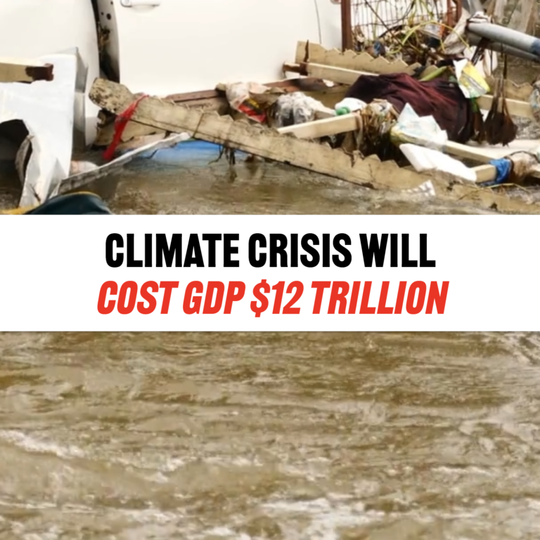 Climate Crisis Will Cost GDP $12 Trillion