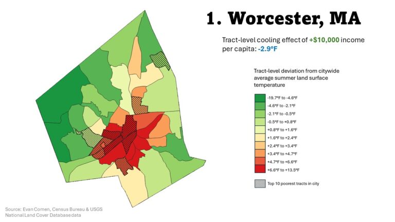 Satellite Data Reveals Intra-Urban Heat Pockets In Poor Neighborhoods