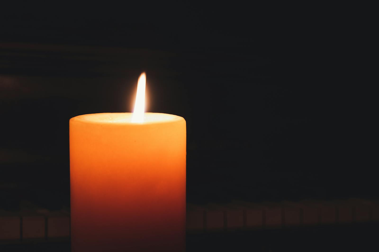 Lighted Pillar Candle