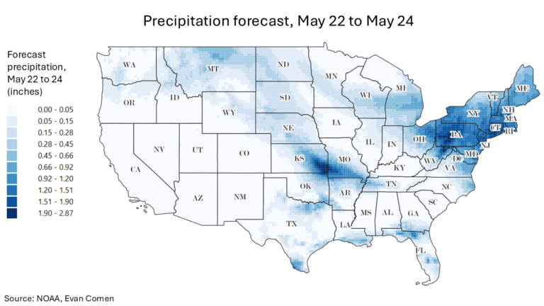 Storm System Bringing Several Inches of Rain to These Cities, Possibly Disrupting Memorial Day Weekend Travel