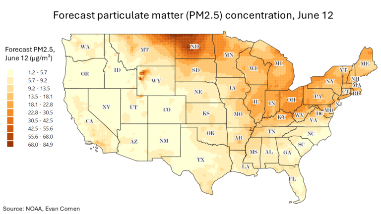 Canadian Wildfires Causing These U.S. Cities to Have Terrible Air Quality