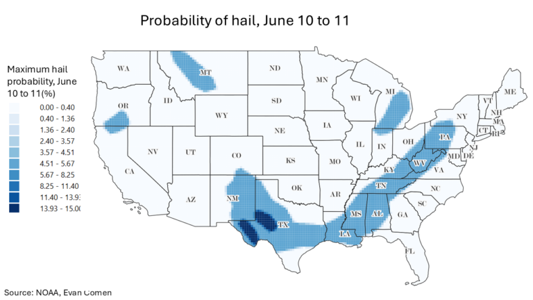 Destructive Storms, Hail Could Hit These 25 Cities This Week